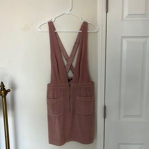 Pink corduroy dress